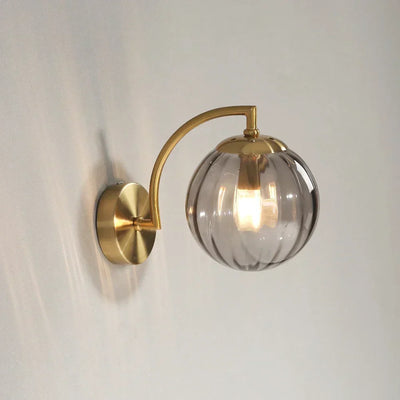 Glass Ball Wall Sconce – Modern Metal & Glass Light for Stylish Interior