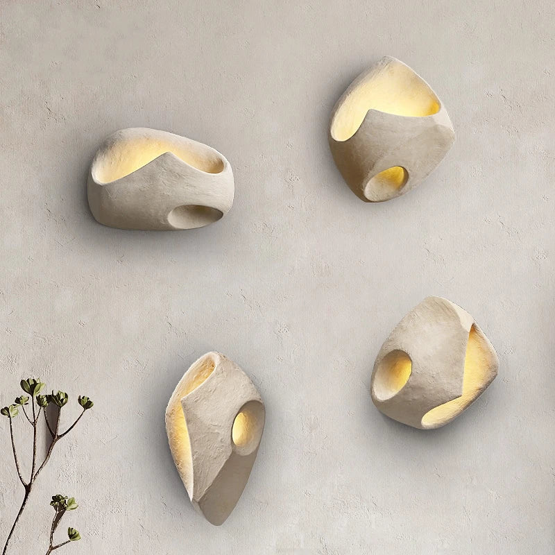 Edda Wall Lamp – Industrial Concrete-Inspired Art Deco Lighting