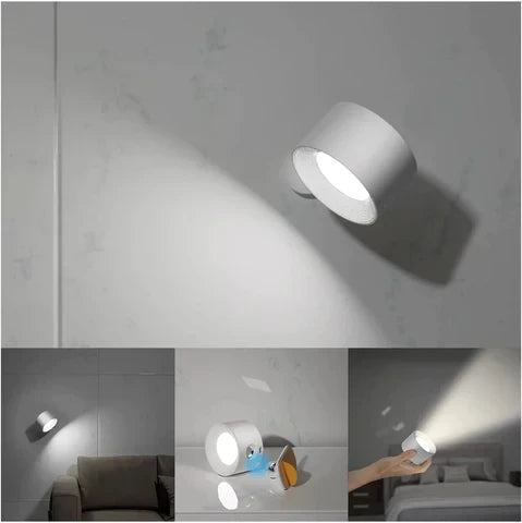 EasyStick™ Cordless Wall Light – Rechargeable, Dimmable & 360° Rotatable LED Lamp