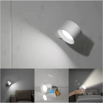 EasyStick™ Cordless Wall Light – Rechargeable, Dimmable & 360° Rotatable LED Lamp