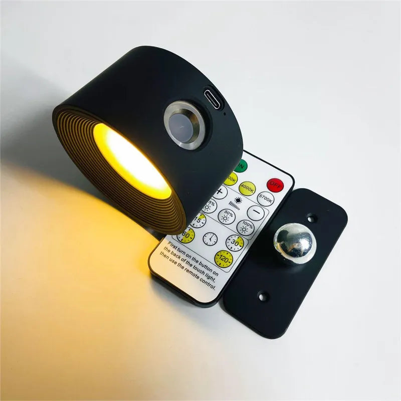 EasyStick™ Cordless Wall Light – Rechargeable, Dimmable & 360° Rotatable LED Lamp