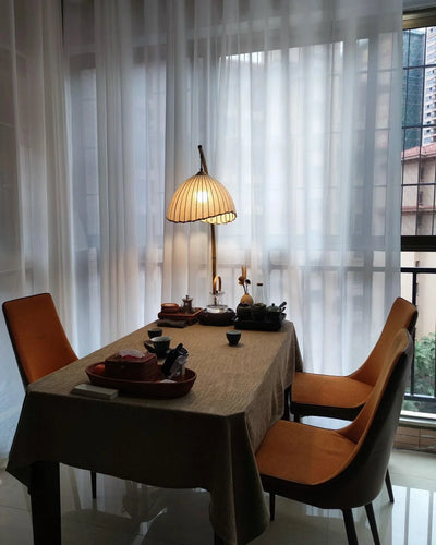 Japanese Bamboo Floor Lamp – Minimalist Zen-Inspired Lighting for a Tranquil Atmosphere