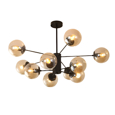 NobleLuminance Glass Ball Chandelier – Timeless Elegance for Luxurious Interiors