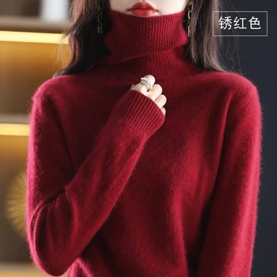 Emma Cashmere Turtleneck Sweater – Luxurious Softness & Timeless Elegance