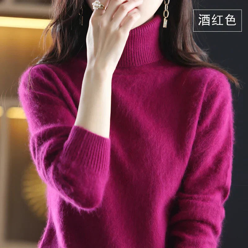 Emma Cashmere Turtleneck Sweater – Luxurious Softness & Timeless Elegance
