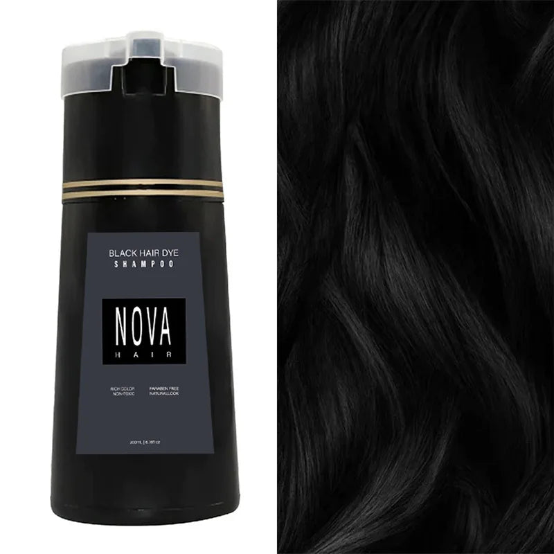 NovaHair Instant Dye Shampoo – Fast & Gentle Hair Coloring