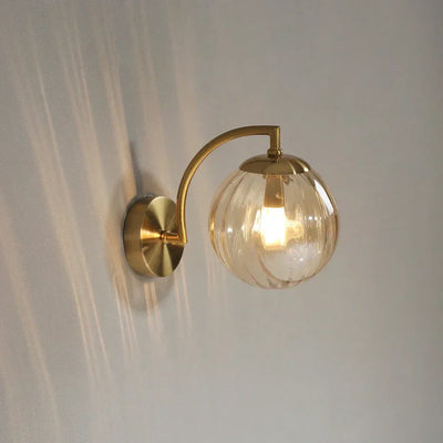 Glass Ball Wall Sconce – Modern Metal & Glass Light for Stylish Interior