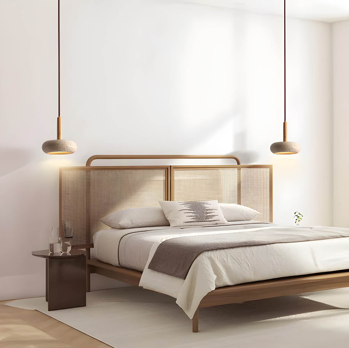 OSHO Stone Pendant Light – Elegant Travertine Design for a Natural Touch