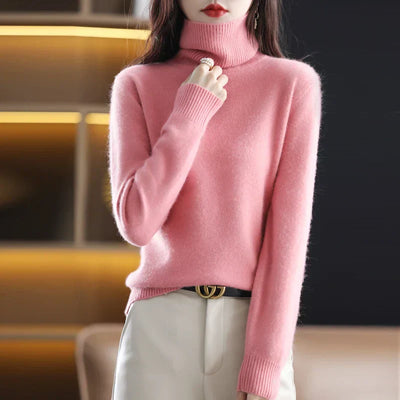 Emma Cashmere Turtleneck Sweater – Luxurious Softness & Timeless Elegance