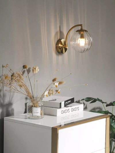 GlassLamp™ Luxury Wall Light – Elegant Glass Candelabra LED Fixture (Dimmable)