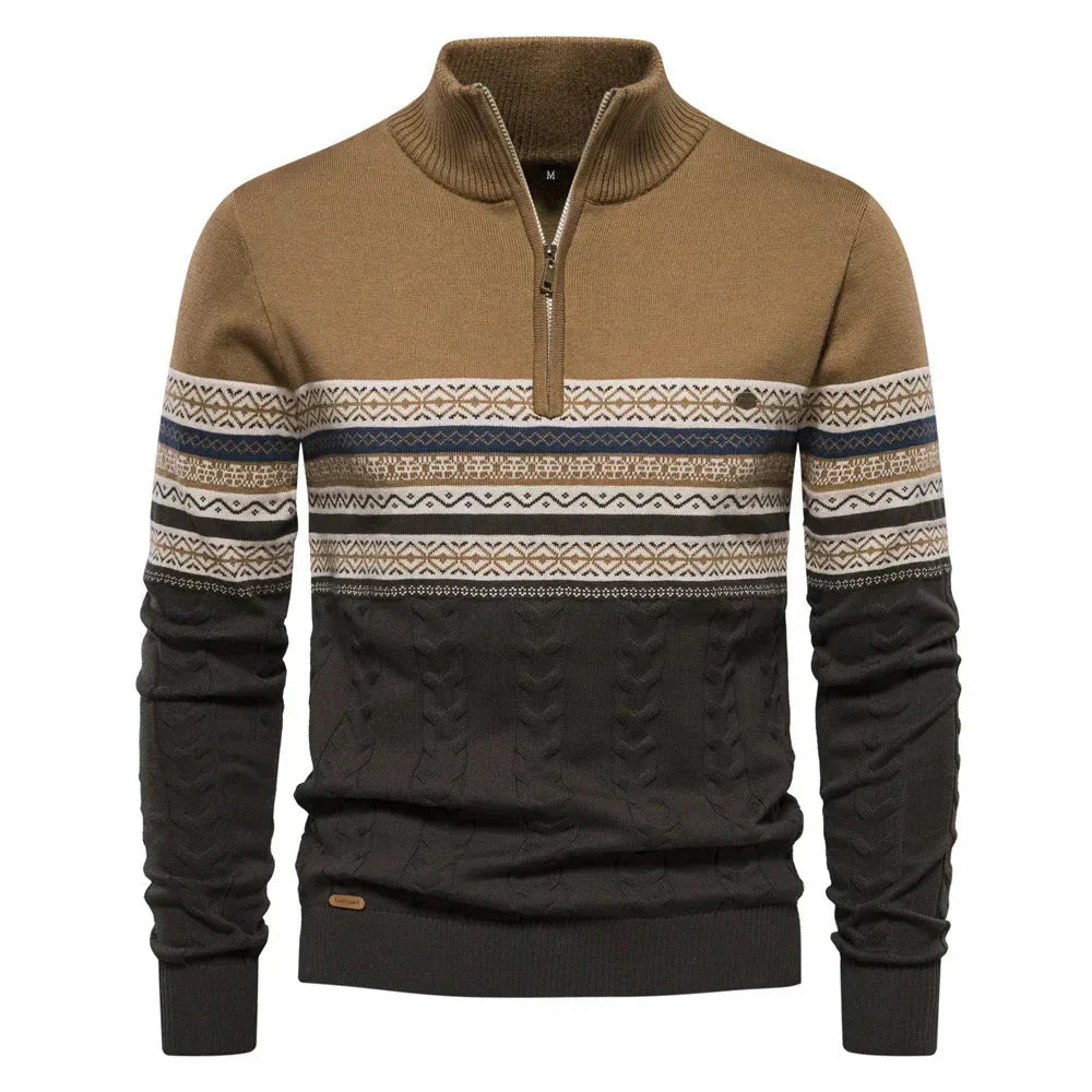 Garry Quarter-Zip Sweater – Timeless Style & Cozy Warmth in a Premium Cotton Blend