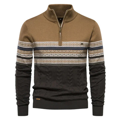 Garry Quarter-Zip Sweater – Timeless Style & Cozy Warmth in a Premium Cotton Blend