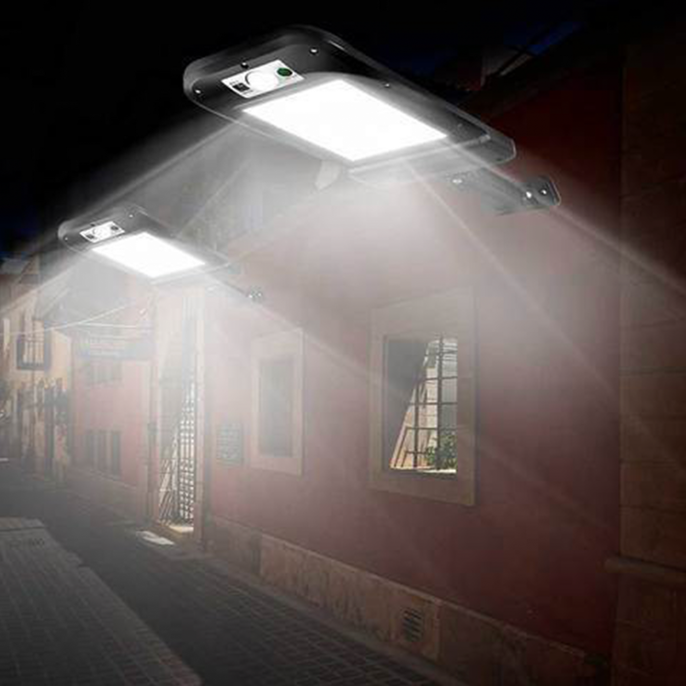 IlluminateSolar 6000K LED Street Light – Solar-Powered Outdoor Security Light with Motion Sensor