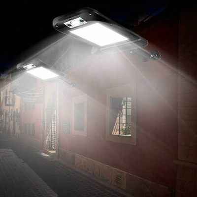 IlluminateSolar 6000K LED Street Light – Solar-Powered Outdoor Security Light with Motion Sensor