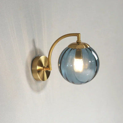Glass Ball Wall Sconce – Modern Metal & Glass Light for Stylish Interior