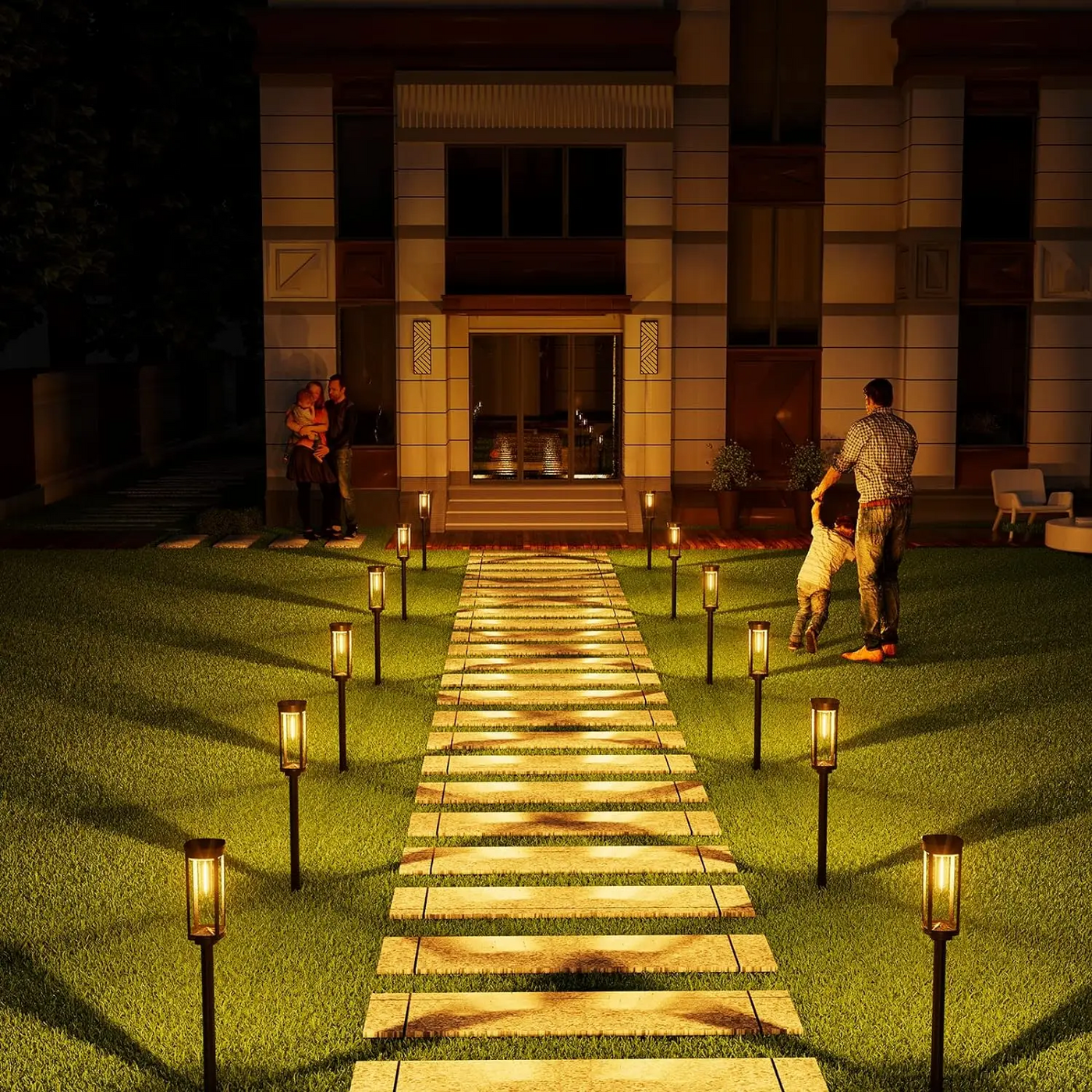 SolarGlow LED Lantern – Elegant Solar-Powered Outdoor Lighting
