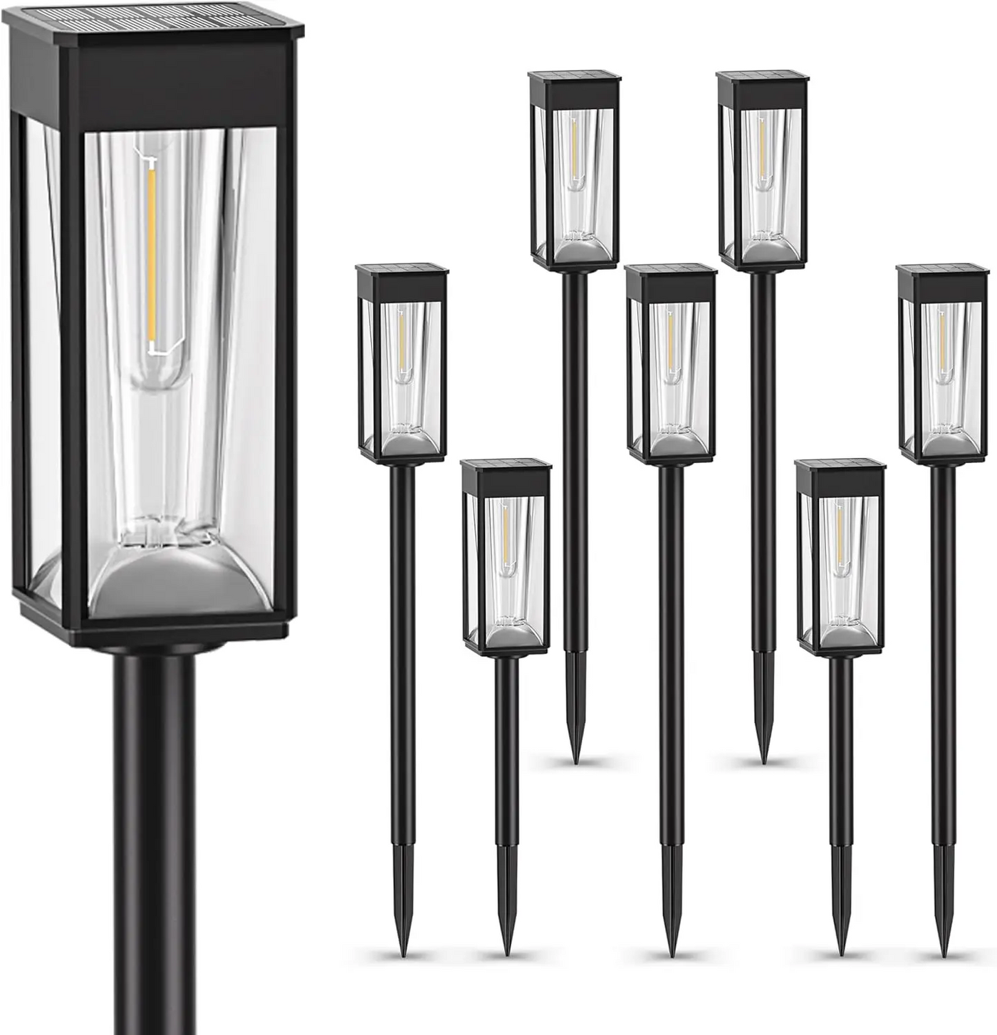 SolarGlow LED Lantern – Elegant Solar-Powered Outdoor Lighting