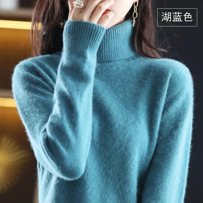 Emma Cashmere Turtleneck Sweater – Luxurious Softness & Timeless Elegance