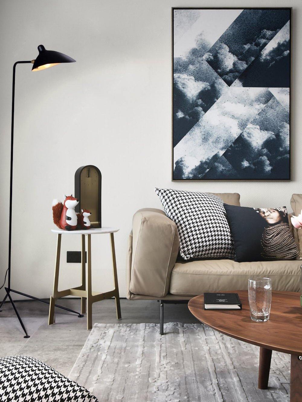 Mouille-Inspired Three-Arm Floor Lamp – Sculptural Lighting with Adjustable Arms