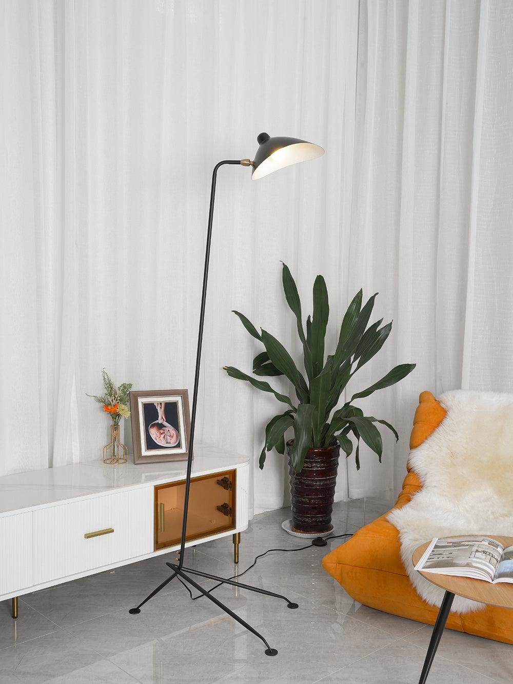 Mouille-Inspired Three-Arm Floor Lamp – Sculptural Lighting with Adjustable Arms