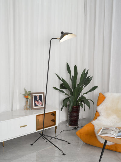 Mouille-Inspired Three-Arm Floor Lamp – Sculptural Lighting with Adjustable Arms