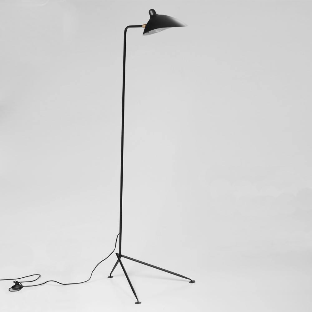 Mouille-Inspired Three-Arm Floor Lamp – Sculptural Lighting with Adjustable Arms