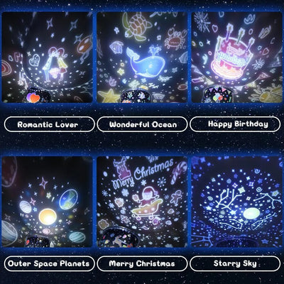 Starry™ Night Light Projector – Soothing 360° Rotating Star Projection