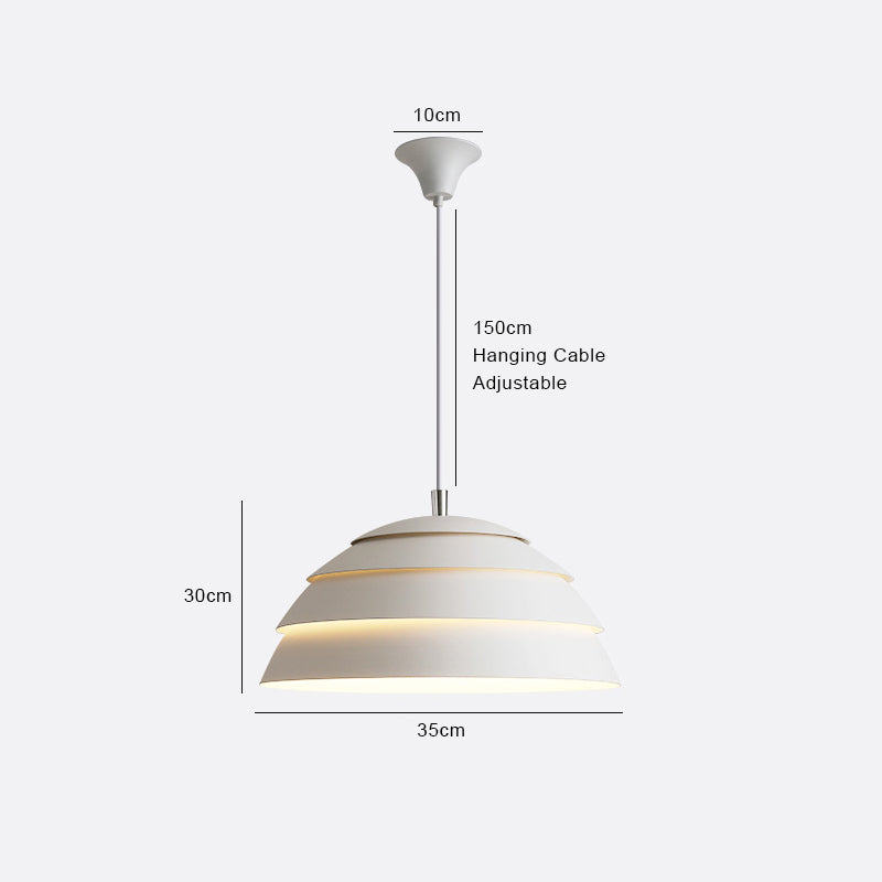 Modern Nordic Dome Pot Pendant Light – Minimalist LED Hanging Lamp for Stylish Interiors