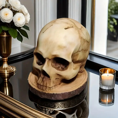 Gothic Skull Knife Holder – Handmade, Unique Kitchen Décor with Maximum Functionality