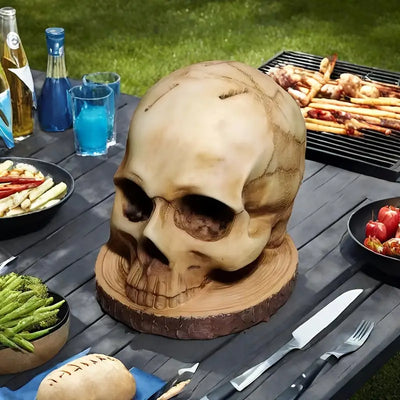 Gothic Skull Knife Holder – Handmade, Unique Kitchen Décor with Maximum Functionality