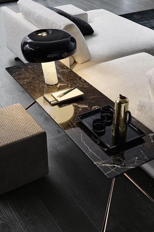 Art Marble Table Lamp – Luxury Italian Carrara Marble & Metal Design