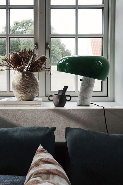 Art Marble Table Lamp – Luxury Italian Carrara Marble & Metal Design