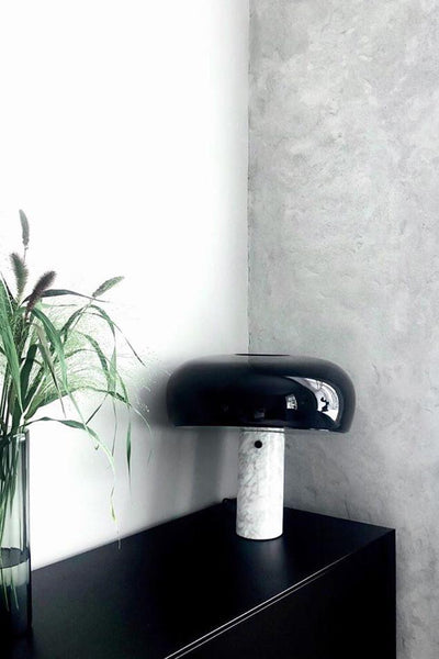 Art Marble Table Lamp – Luxury Italian Carrara Marble & Metal Design