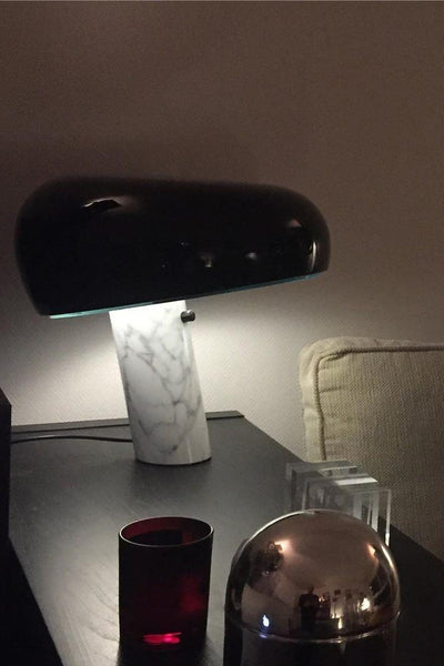 Art Marble Table Lamp – Luxury Italian Carrara Marble & Metal Design