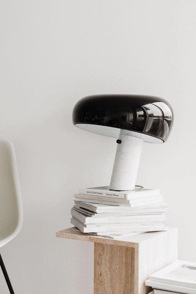 Art Marble Table Lamp – Luxury Italian Carrara Marble & Metal Design