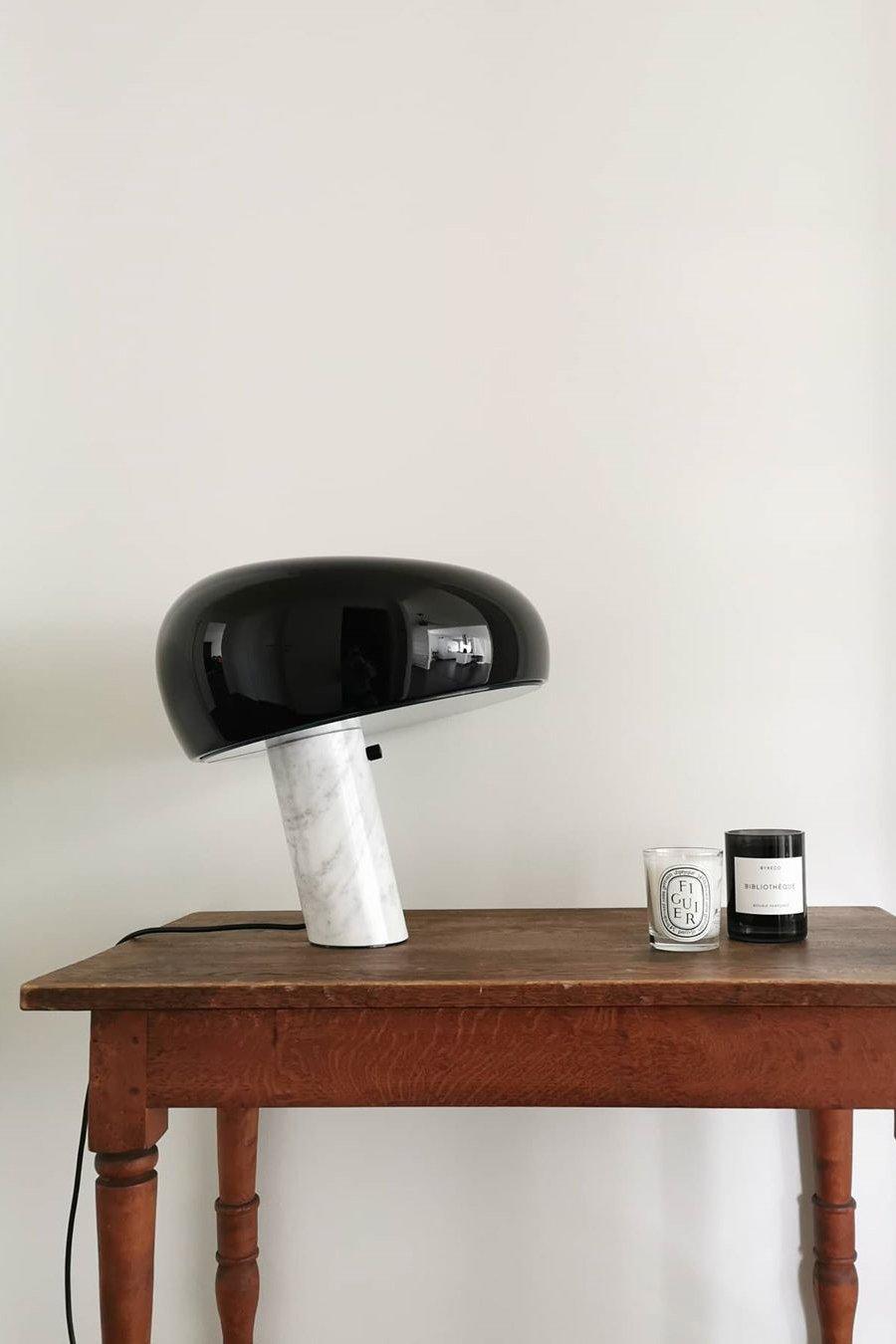 Art Marble Table Lamp – Luxury Italian Carrara Marble & Metal Design