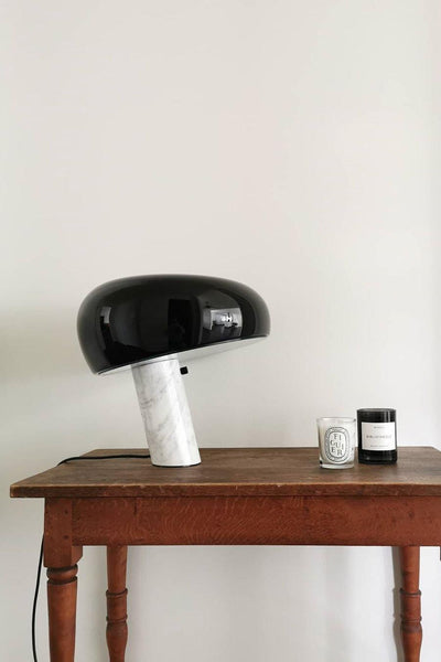 Art Marble Table Lamp – Luxury Italian Carrara Marble & Metal Design