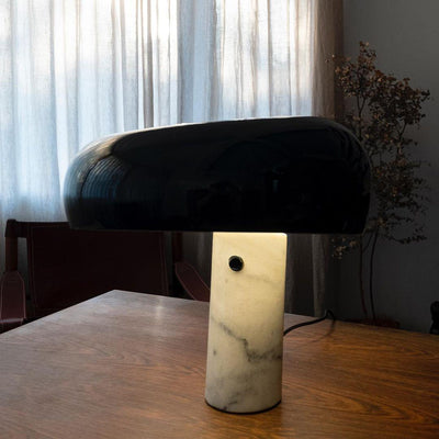 Art Marble Table Lamp – Luxury Italian Carrara Marble & Metal Design