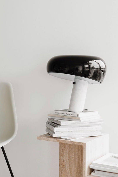 Art Marble Table Lamp – Luxury Italian Carrara Marble & Metal Design