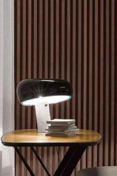 Art Marble Table Lamp – Luxury Italian Carrara Marble & Metal Design