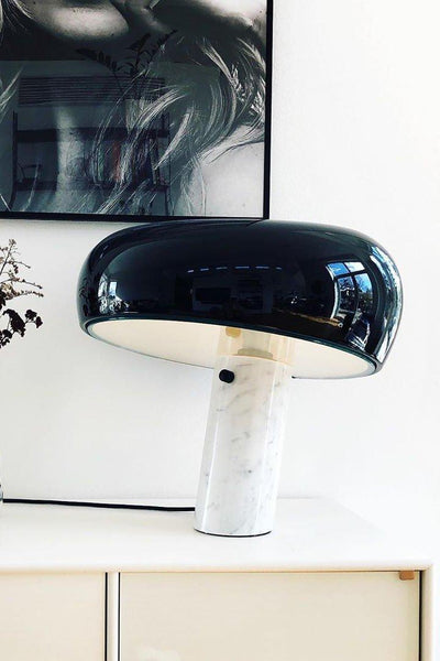 Art Marble Table Lamp – Luxury Italian Carrara Marble & Metal Design