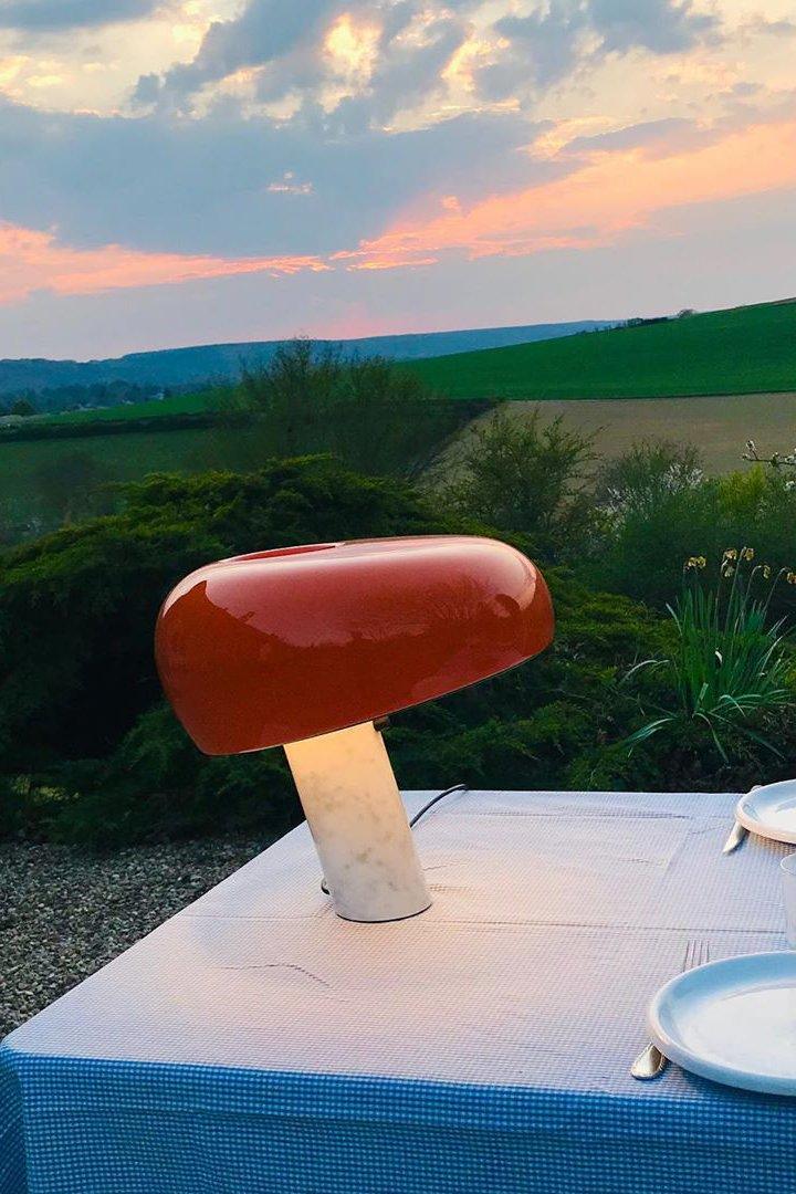 Art Marble Table Lamp – Luxury Italian Carrara Marble & Metal Design