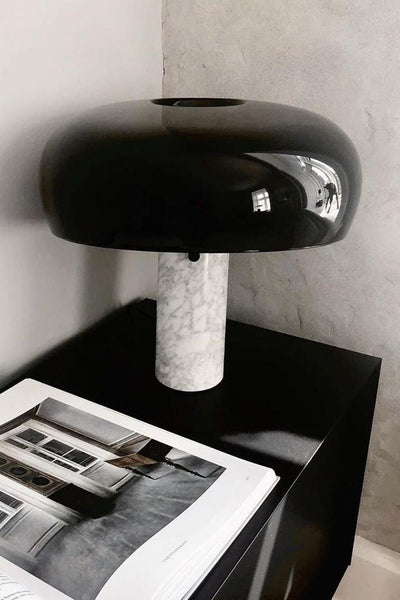 Art Marble Table Lamp – Luxury Italian Carrara Marble & Metal Design