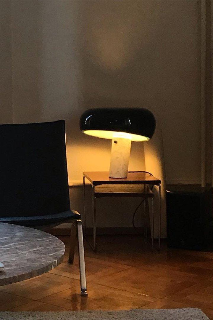 Art Marble Table Lamp – Luxury Italian Carrara Marble & Metal Design