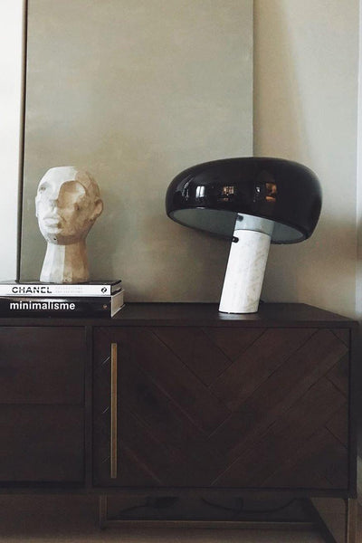 Art Marble Table Lamp – Luxury Italian Carrara Marble & Metal Design