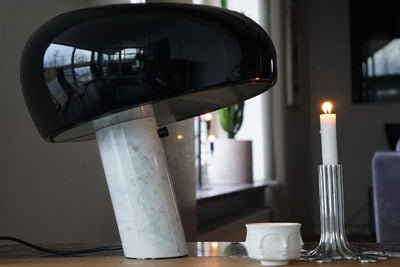 Art Marble Table Lamp – Luxury Italian Carrara Marble & Metal Design
