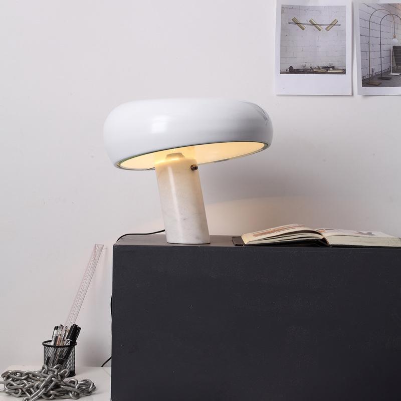 Art Marble Table Lamp – Luxury Italian Carrara Marble & Metal Design