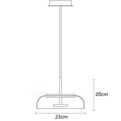 Solara Pendant Light – Elegant Brass & Glass LED Hanging Lamp