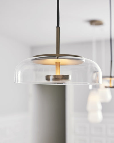 Solara Pendant Light – Elegant Brass & Glass LED Hanging Lamp