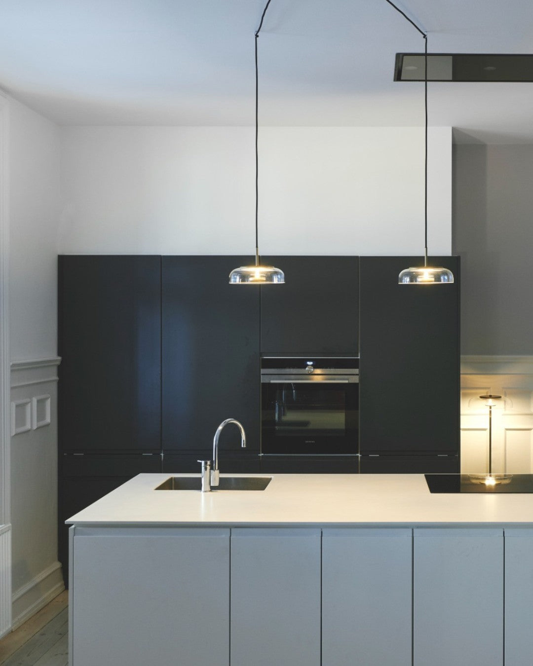 Solara Pendant Light – Elegant Brass & Glass LED Hanging Lamp